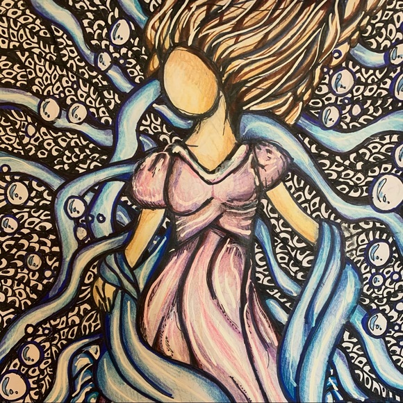 Ocean Goddess- a print of my original painting